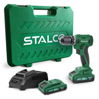 Zestaw wiertarko-wkrętarka DS20-55BL 2x 2Ah 20V S-VOLT S-97310 STALCO