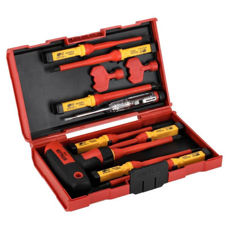 Wkrętaki elektrotechniczne 12 elementów (STAL CRV 1000V) S-12288 STALCO