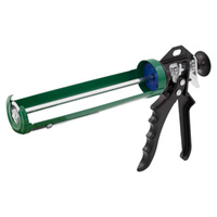 Pistolet wyciskacz do mas silikonowych 230mm profi zielony S-37007 STALCO