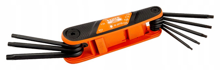 Zestaw kluczy trzpieniowych TORX, metryczne, 8 sztuk, T9-T40 BAHCO