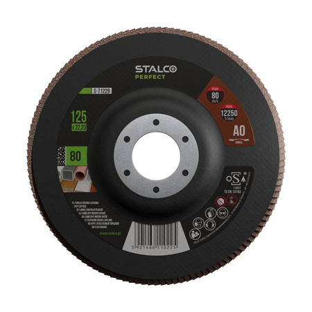 Tarcza ścierna listkowa 125/80 alotex PERFECT S-71229 STALCO