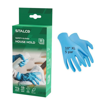 Rękawice nitrylowe HOUSE HOLD (rozm. 10" XL, opak. 5 par) S-47131 STALCO